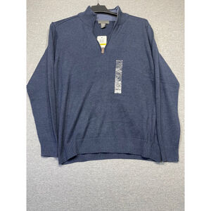 Men’s medium nwt tricot st Raphael sweater 1/4 zip birdseye knit pattern